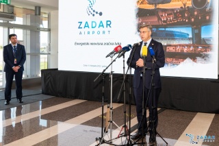 The Prime minister of the Republic of Croatia Andrej Plenković visited Zadar Airport on OCT 4th 2022